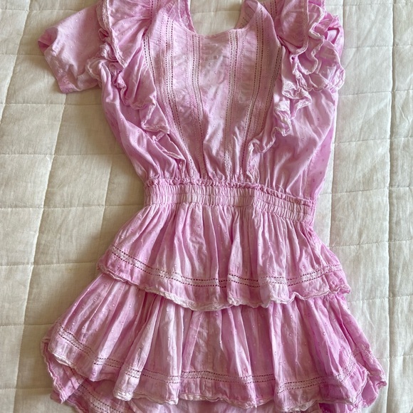 Love shack fancy Pink Ruffled Dress - Picture 1 of 5